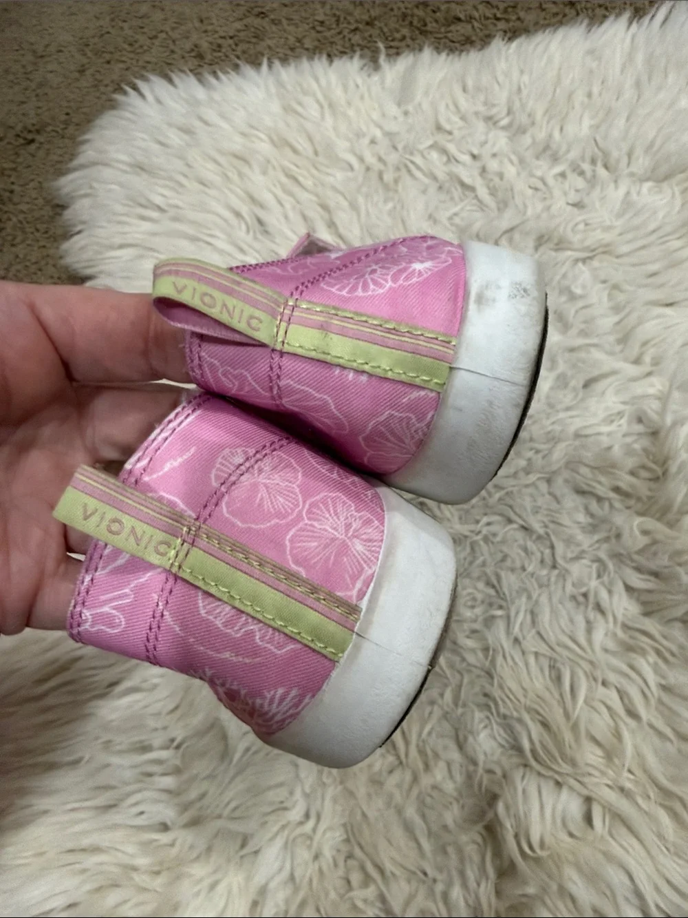WOMENS VIONIC VENICE MALIBU SLIP-ON CANVAS SNEAKER - PROTEUS JELLYFISH - PINK 10